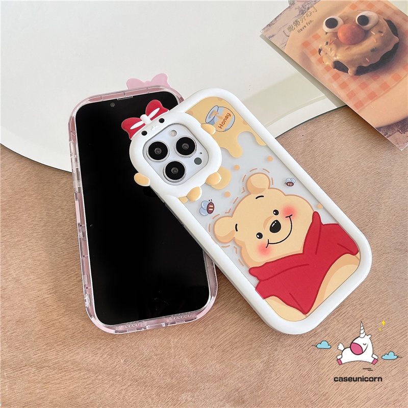 Ốp Điện Thoại Hình Gấu Pooh 3D Cho Realme C33 C11 C25Y C35 C15 C21Y C31 C30 C25 C25s C21 C2 C1 C3 C17 8 8pro 7 9 9pro + 8i 5 6i 9i 5s 5 7i Hộp Đựng Đồ Dùng Cao Cấp Tiện Dụng