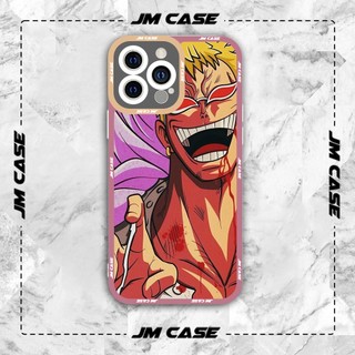 Ốp lưng iphone samsung xiaomi oppo cạnh vuông JMCase Doflamingo Anime Manga One Piece
