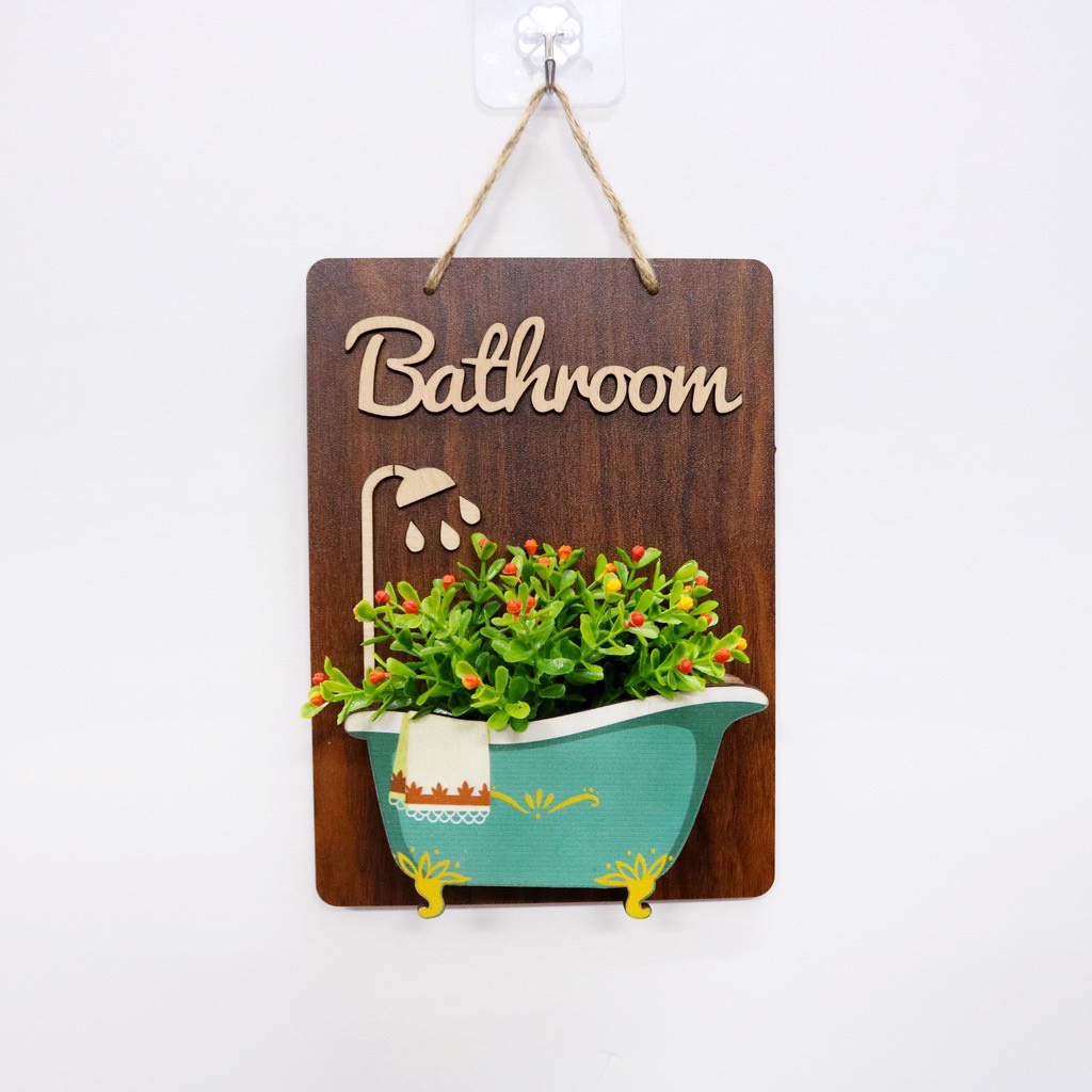 Bảng gỗ treo tường, trang trí nhà cửa, treo nhà vệ sinh