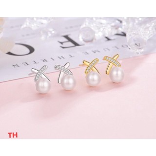 Bông tai bạc 2 màu ,đính đẹp hàng bạc trai bông nụ nhỏ