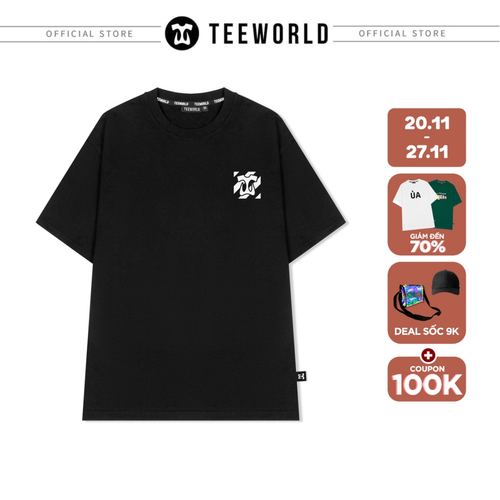 Áo thun Teeworld Logo 21 T-shirt Trắng và Đen Nam Nữ Form Rộng Unisex
