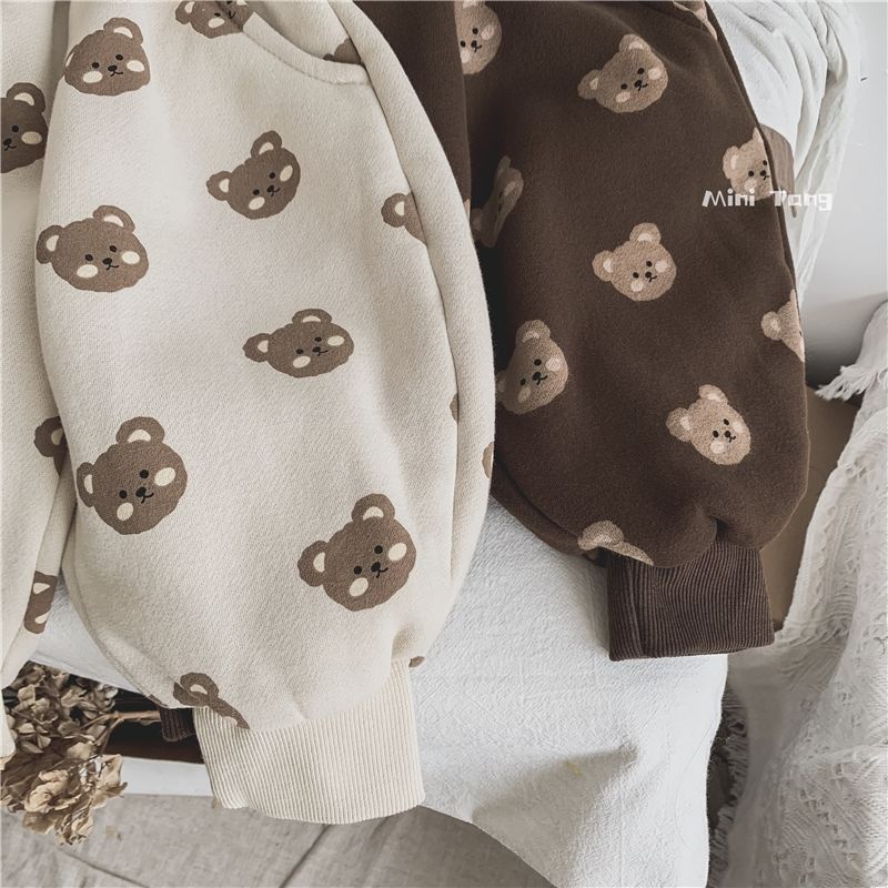 Quần Dài Thể Thao Vải Cotton Lót Lông Cừu Thời Trang Mùa Đông Cho Bé