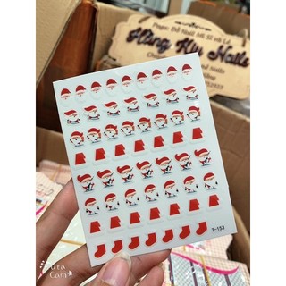 [HANGKIU] HÌNH DÁN NOEL ( GIÁNG SINH ) SIÊU KUTE NAILS