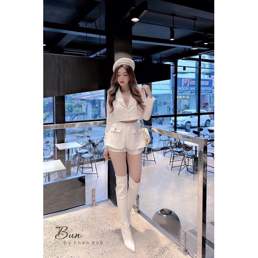 Set áo vest & chân váy xinh