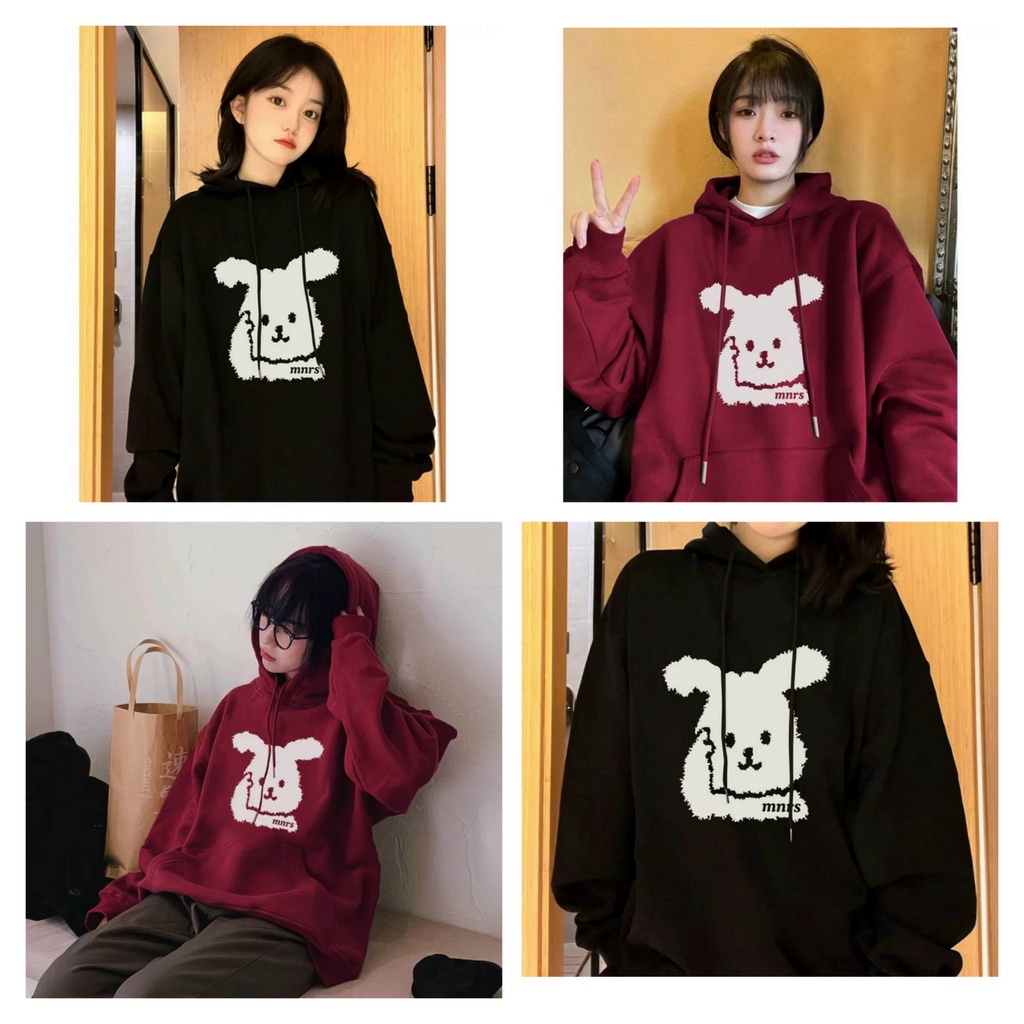 Áo Khoác Hoodie & Sweater Nữ Họa Tiết Hình CON THỎ Chất Nỉ Mềm Mịn Mẫu Mới Được Nhiều Bạn Trẻ Yêu Thích TPhoodie