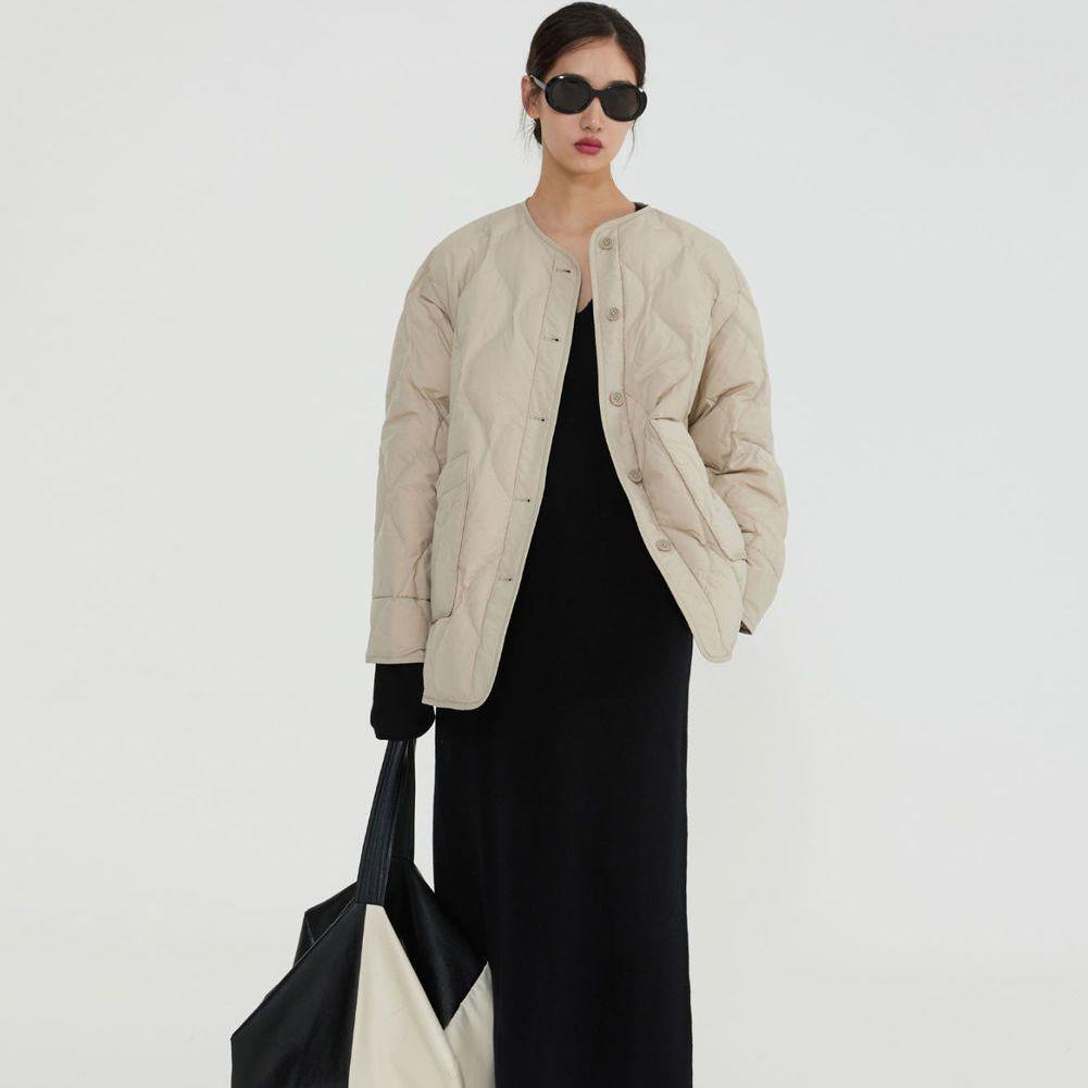 Áo Khoác Dáng Rộng Cổ Tròn Không Tay Thời Trang Thu Đông 2022