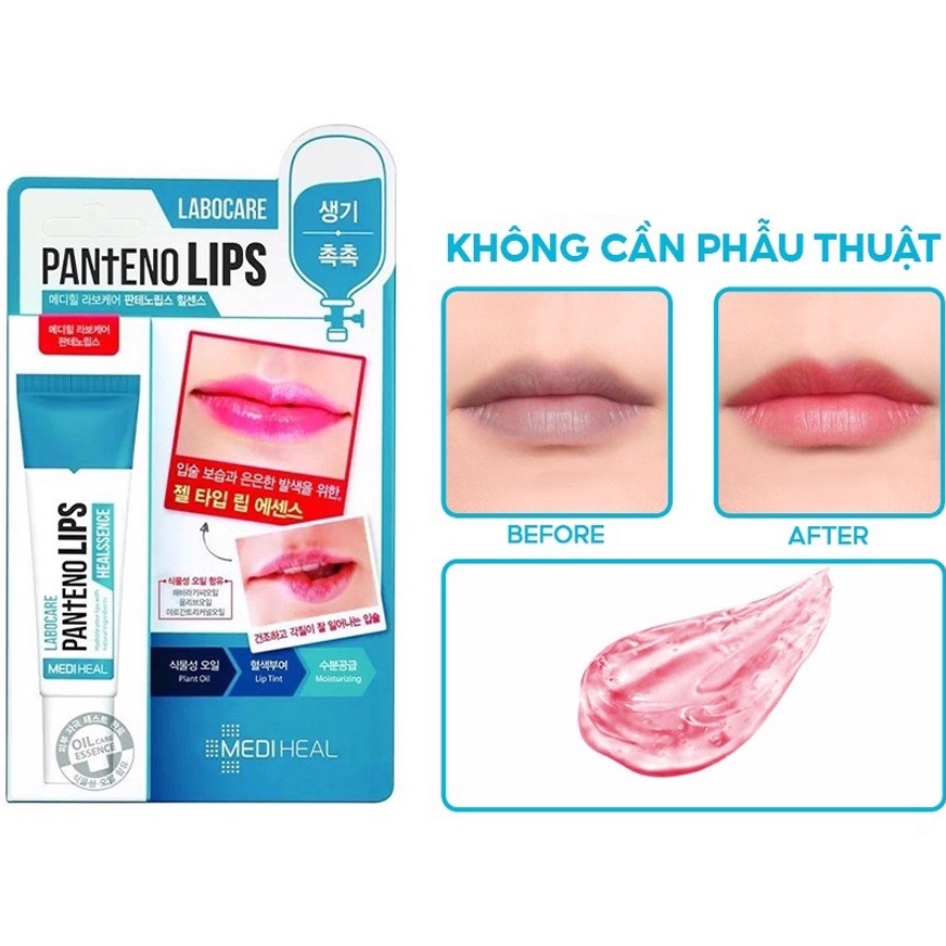 Son dưỡng Mediheal dưỡng ẩm, mờ thâm làm mềm môi ban ngày Labocare Panteno Healssence 10ml NPP Tido88