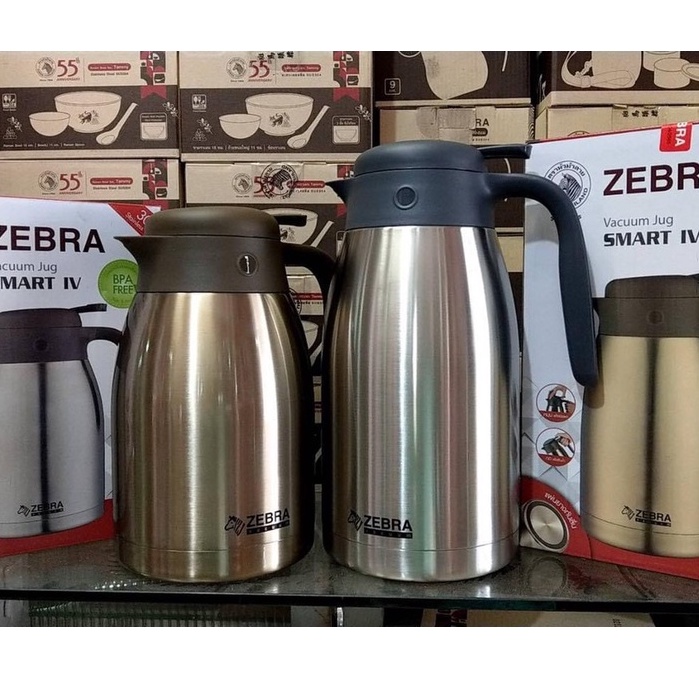 Bình giữ nhiệt Inox Smart IV 2L Zebra có quai và vòi rót - 112943 - LOẠI MỚI