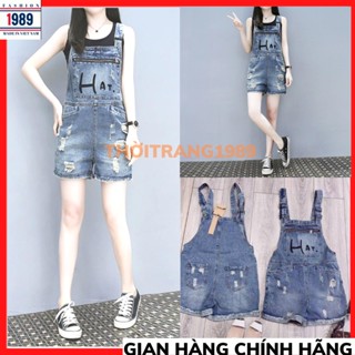 Quần Yếm Ngắn Jean Yếm Bò Ngắn Quần Đùi Hàng Qc loại 1 Yếm Demin ulzzang Thời Trang Hàn Quốc THỜITRANG1989