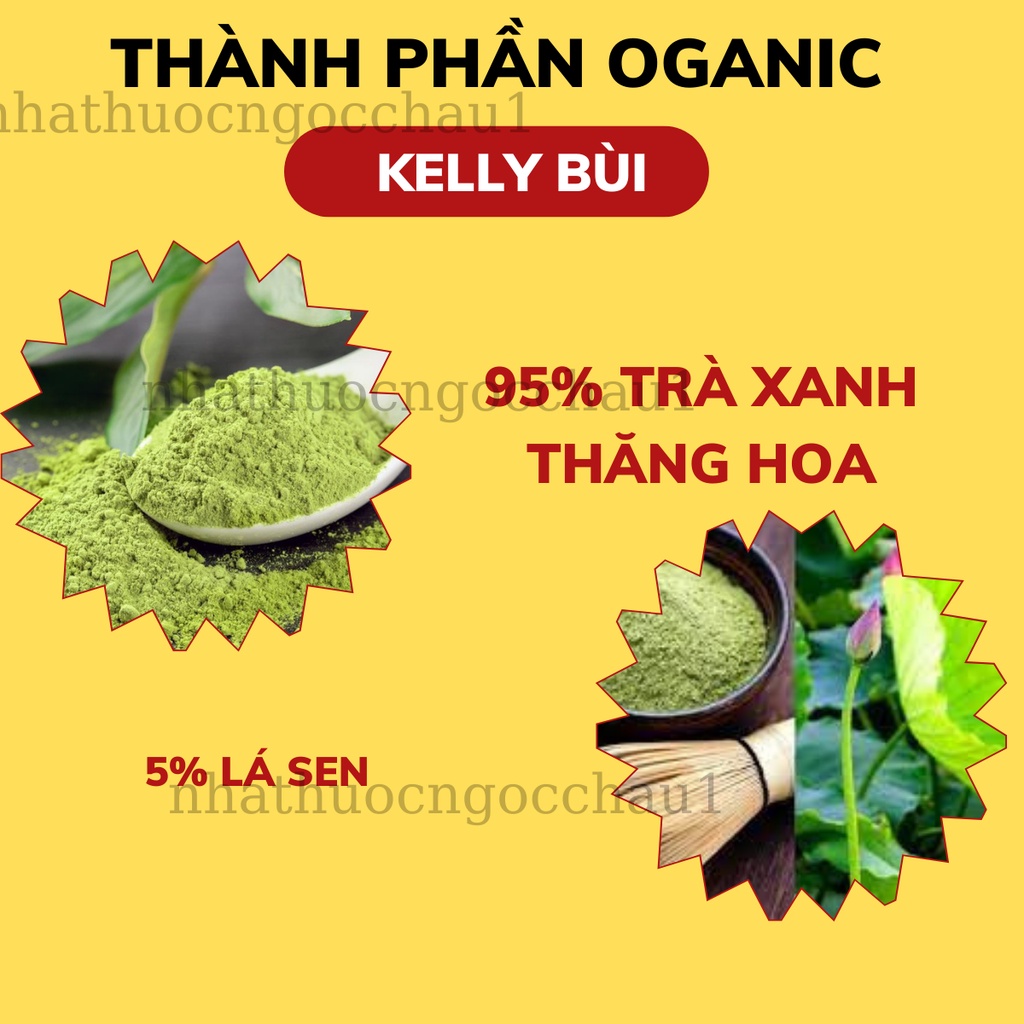 Bột Trà Xanh Giảm Cân Kelly Bùi Hoàn Toàn Từ Thiên Nhiên 100gr