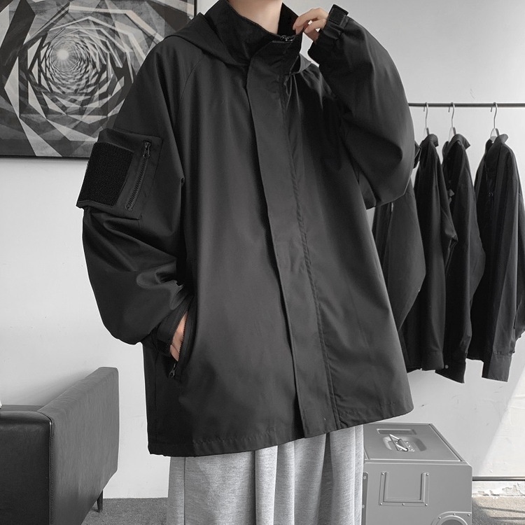 Áo khoác unisex thu đông thời trang có túi hai bên tay