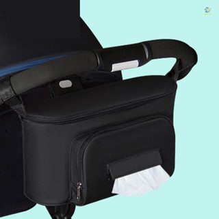 Túi đựng đồ treo xe đẩy em bé màu đen tiện dụng