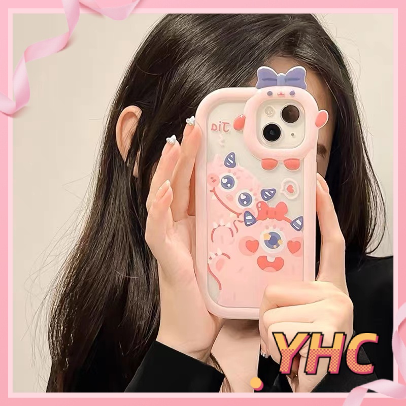 Ốp Điện Thoại Họa Tiết Quái Vật Nhỏ Dễ Thương Cho iPhone 14 XR 6 6 6s 7 8 plus 11 13 12 14 Pro Max XR X XS Max se-5027