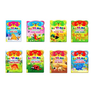 Sách - combo 8 cuốn bé tô màu khám phá