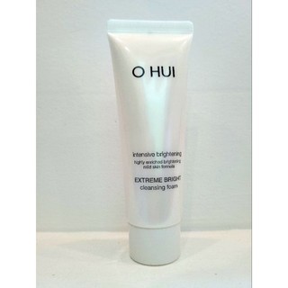 Sữa rửa mặt OHUI EXTREME BRIGHT CLEANSING FOAM 40ml dưỡng trắng da không kích ứng - mỹ phẩm công ty chính hãng cao cấp