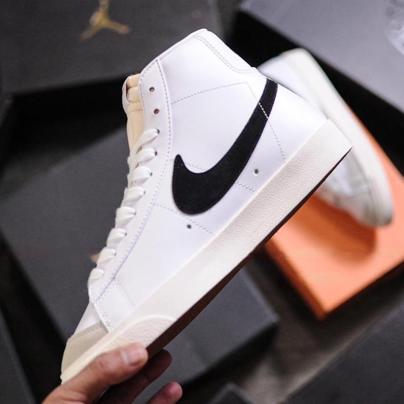 🍁 Giày Sneaker Nike_Blazer Mid 77 Vintage White Black Cao Cổ, Dáng Thể Thao Phối Màu đẹp Cao Cấp, full box