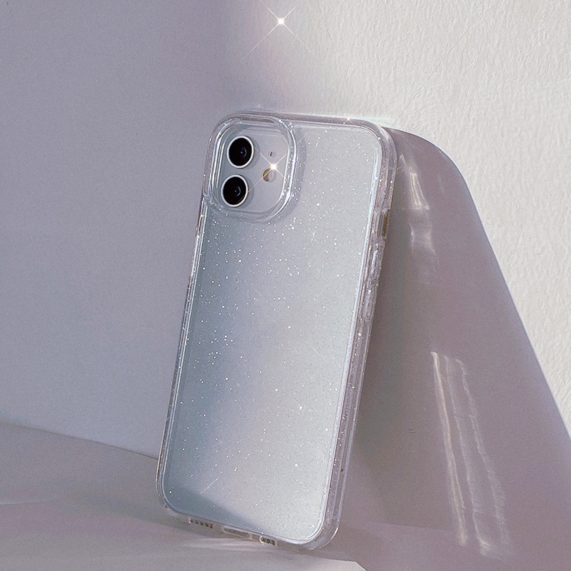 Ốp Điện Thoại Trong Suốt Lấp Lánh Chống Sốc Cho iPhone 14 13 12 11 Pro Max Mini XS XR X 8 7 6 6S Plus + SE 2020