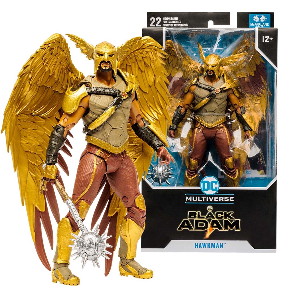 MÔ HÌNH NHÂN VẬT SIÊU ANH HÙNG LIÊN MINH CÔNG LÝ MCFARLANE DC MULTIVERSE BLACK ADAM MOVIE HAWKMAN