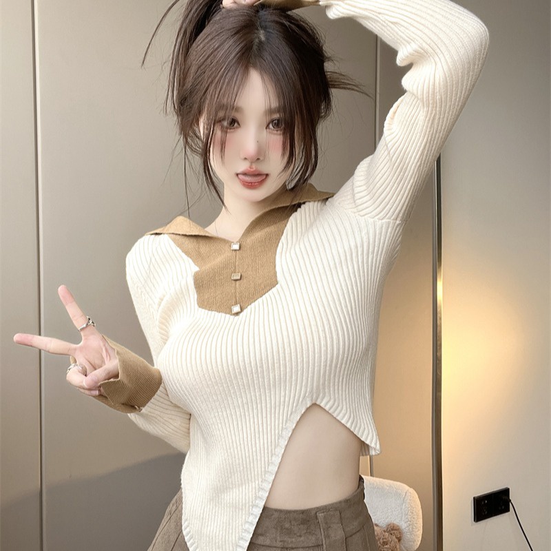 Áo Dệt Kim Tay Dài Phong Cách Hàn Quốc Thời Trang Mùa Thu 2022 Cho Nữ