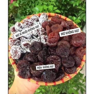 Ô mai mơ dẻo - mận dẻo - xí muội và mix không hạt hộp 500g