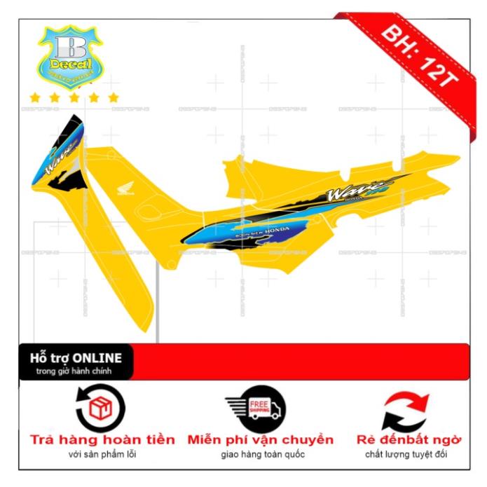 DECAL PVC 5 LỚP CHẤT LƯỢNG CAO Tem rời wave nhỏ đời đầu 2021