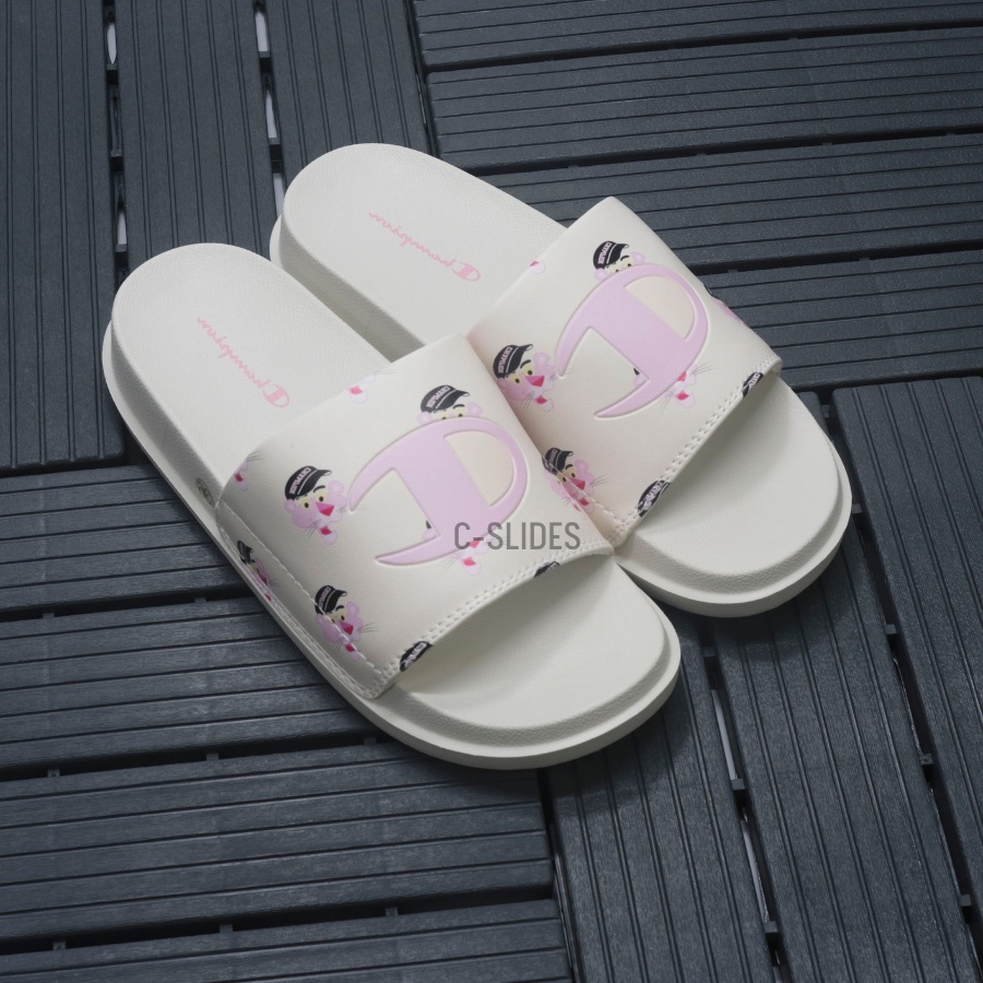 Dép quai ngang nam nữ champion pink, dép quai ngang đế cao 4cm thời trang cao cấp [ Fullbox bảo hành keo chỉ 30 ngày ]