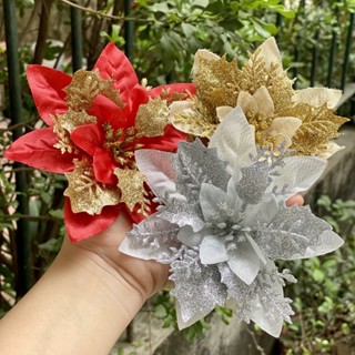 Bông trạng nguyên, hoa lưới nhũ vàng trang trí