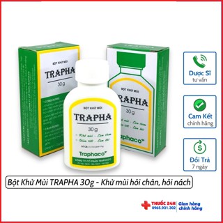 BỘT KHỬ MÙI TRAPHA 30g - Khử mùi hôi chân, hôi nách