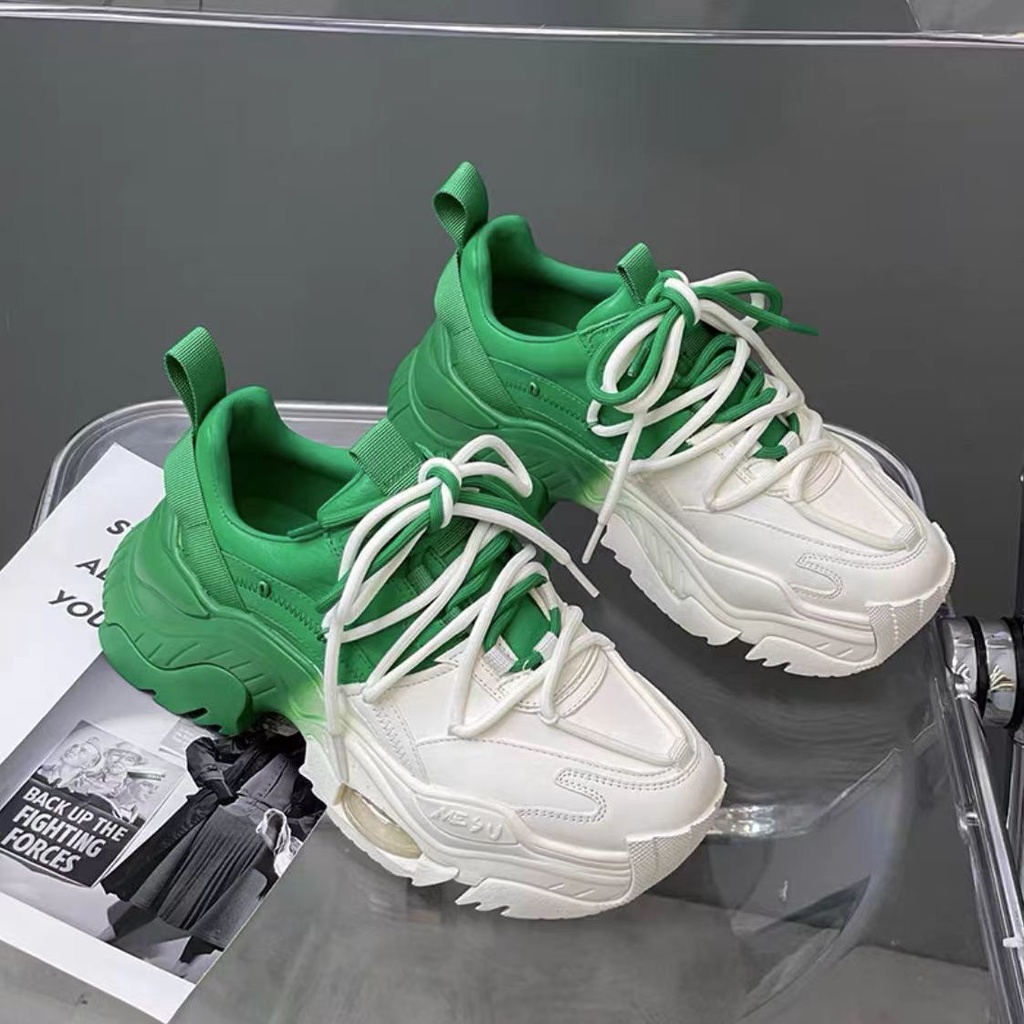 Giày Thể Thao Đế Dày Tăng Chiều Cao Màu Sắc Hợp Thời Trang Mùa Thu 2022 Cho Nữ