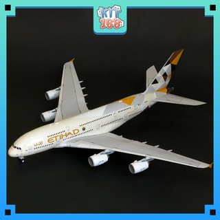 Mô hình giấy máy bay etihad airbus a380