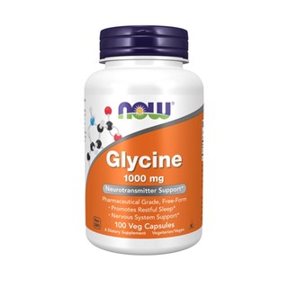 Viên uống bổ sung Now Foods Glycine 1000mg 100 viên