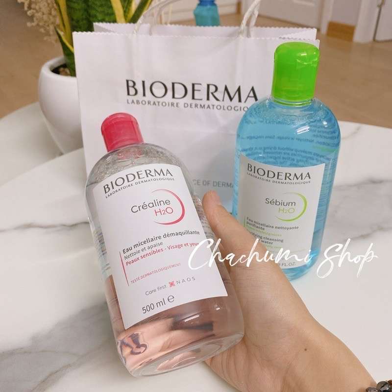 Nước tẩy trang Bioderma da nhạy cảm, da nhờn mụn