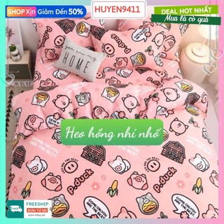 Ga Trải Giường 1m2x1m9,1m4x2m,1m5x2m,1m6x2m,heo hồng kute