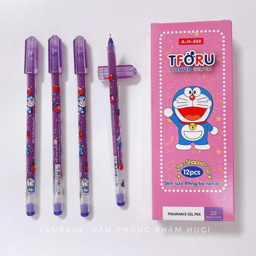 Hộp 12 cây bút gel nho Thoru  nét nhỏ dành cho học sinh tiểu học