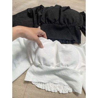 ÁO TRỄ VAI PHỐI MUD TAY BỒNG M5