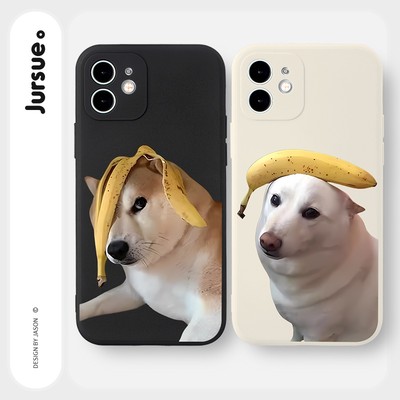 Ốp lưng JURSUE mềm chống sốc hình cặp đôi độc lạ đen Cho iPhone 17 16 15 14 13 12 11 Pro Max SE 2020 X XR XS ip 8 7 Plus Y2652