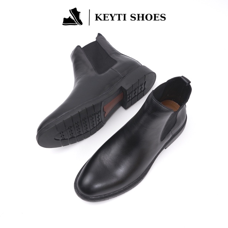 Giày Chelsea Boots Leman Da Bò nappan cao cấp, KEYTI Shoes bảo hành 6 tháng