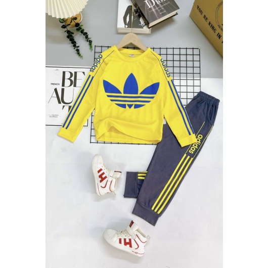 Bộ Bé Trai Dài Tay Size Đại 24-40kg Cotton 4 Chiều