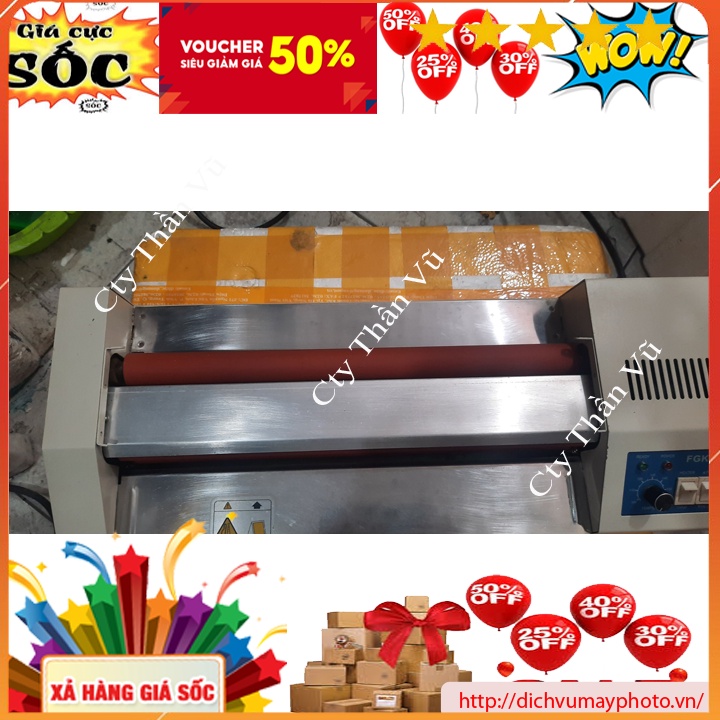 Máy ép cũ khổ A3 A4 FGK-320-I dùng ổn định hàng bao test bền đẹp INECO