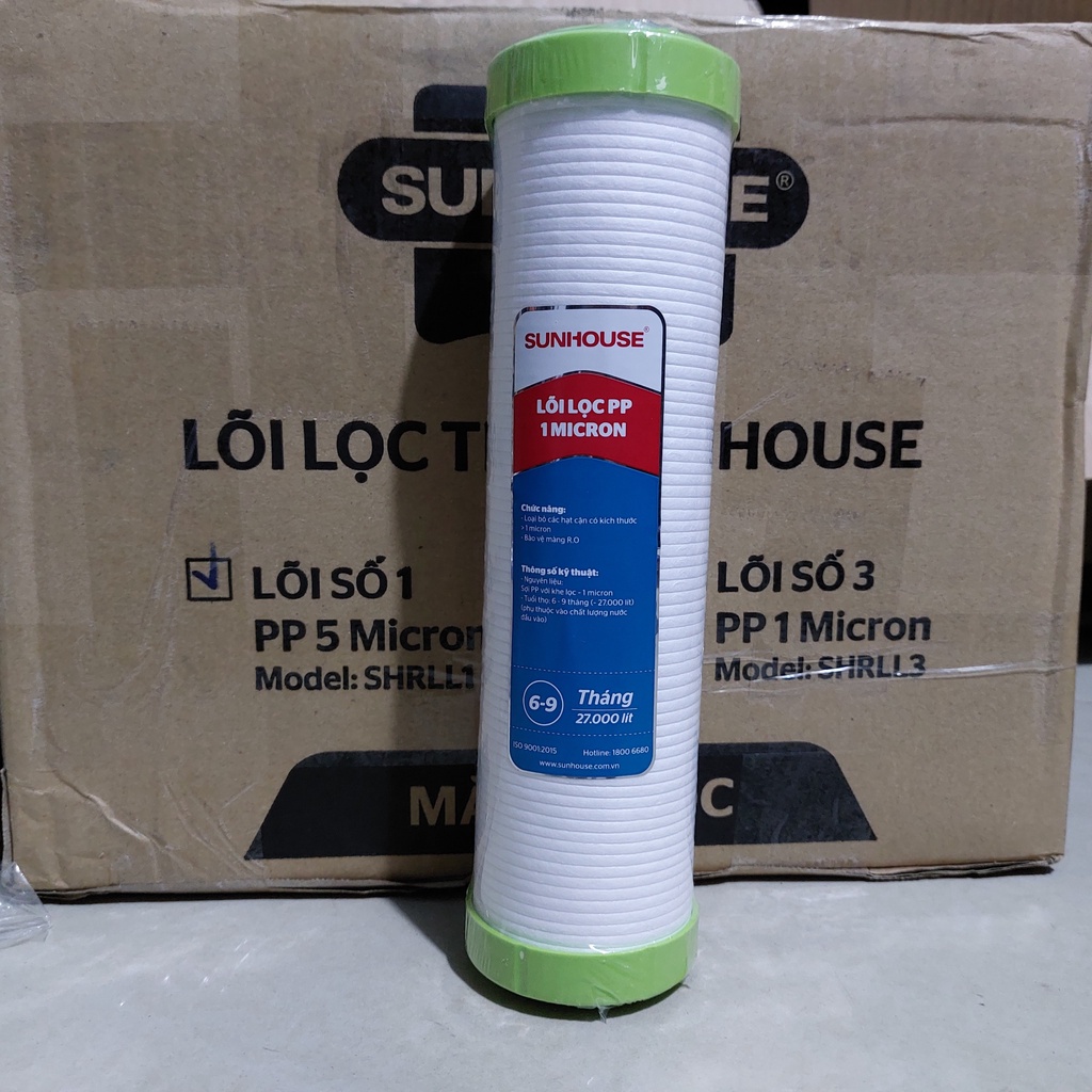 Bộ 3 Lõi Lọc Thô Sunhouse 123