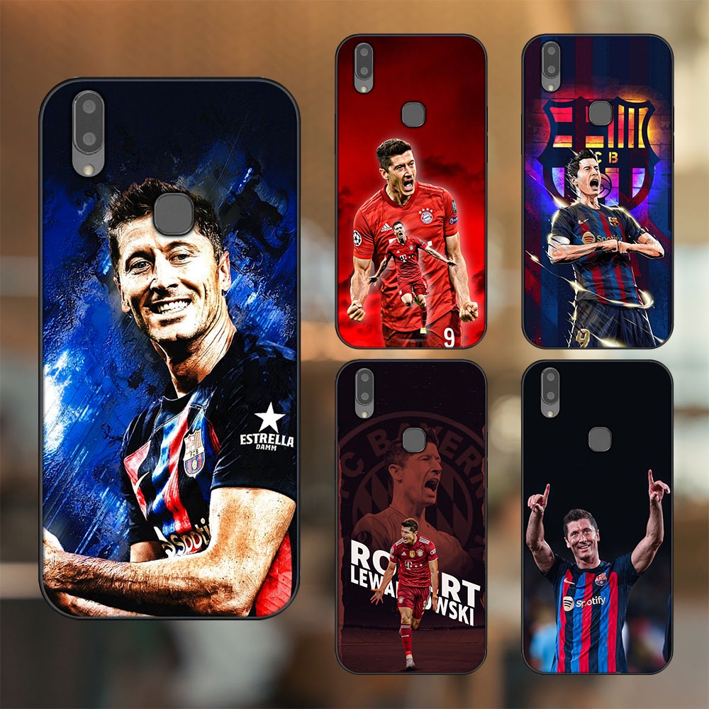 Ốp lưng Vivo V9, Y85, V11i viền đen in hình Lewandowski Barcelona Bayern Munich