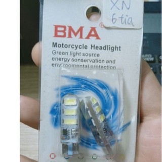 Bóng led t10 đèn xi nhan, đèn demi 6 chip smd