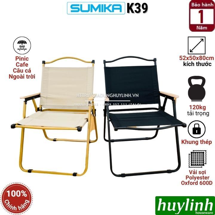 Ghế picnic dã ngoại gấp gọn Sumika K39 - Ghế cà phê - Ghế câu cá