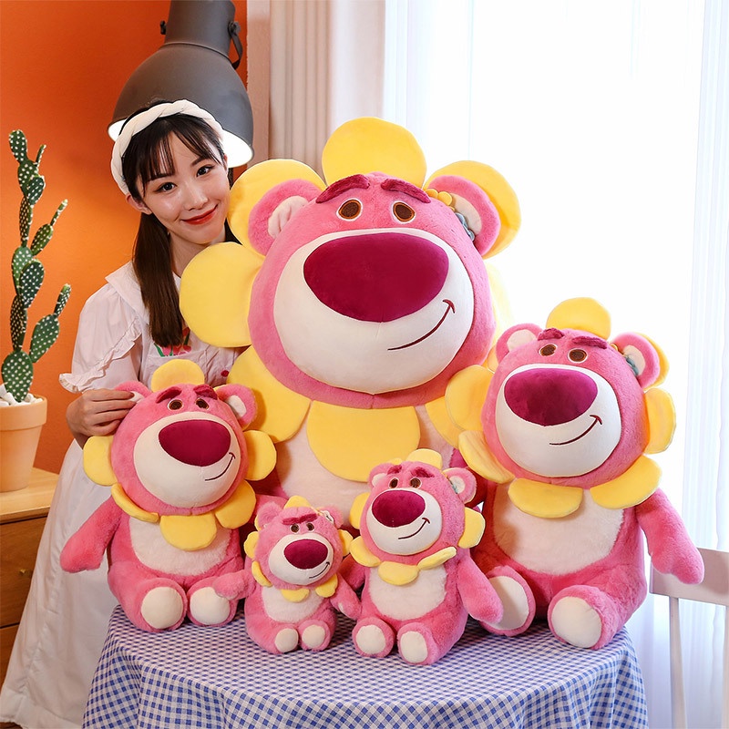 Gấu Dâu Lotso Huggin Bear Mặt Hoa Cao Cấp