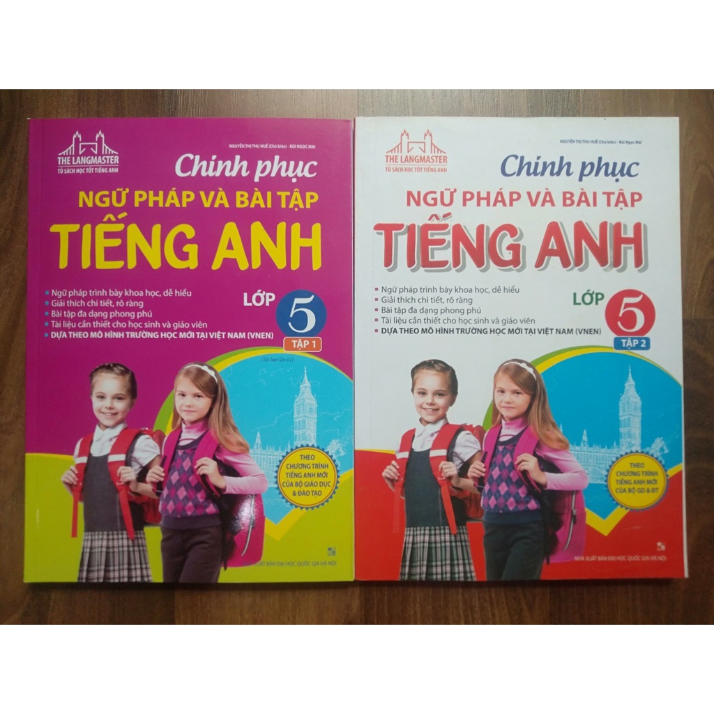 Sách - Combo Chinh Phục Ngữ Pháp Và Bài Tập Tiếng Anh Lớp 5 (2 Tập)