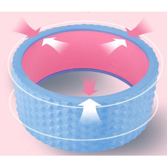 Vòng tập yoga có gai bản rộng 34 x 34 x 20cm chịu lực 200kg , phiên bản cao cấp có gai massage , dụng cụ tập yoga