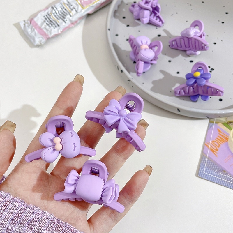 Kẹp càng cua mini đính hoạ tiết đáng yêu cho bé