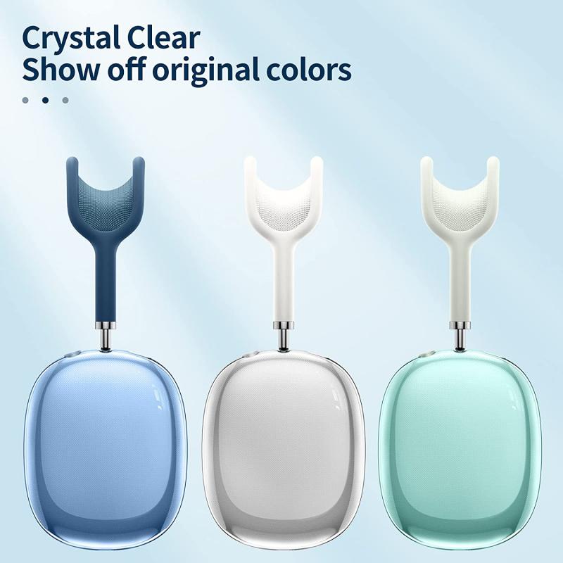 Vỏ bọc HDoorLink bảo vệ tai nghe Airpods Max bằng silicone TPU mềm trong suốt chống trầy xước