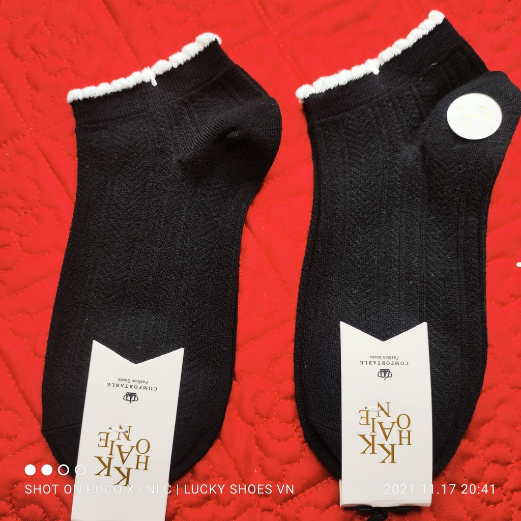 Vớ ngắn nữ MỘC cotton mềm mịn