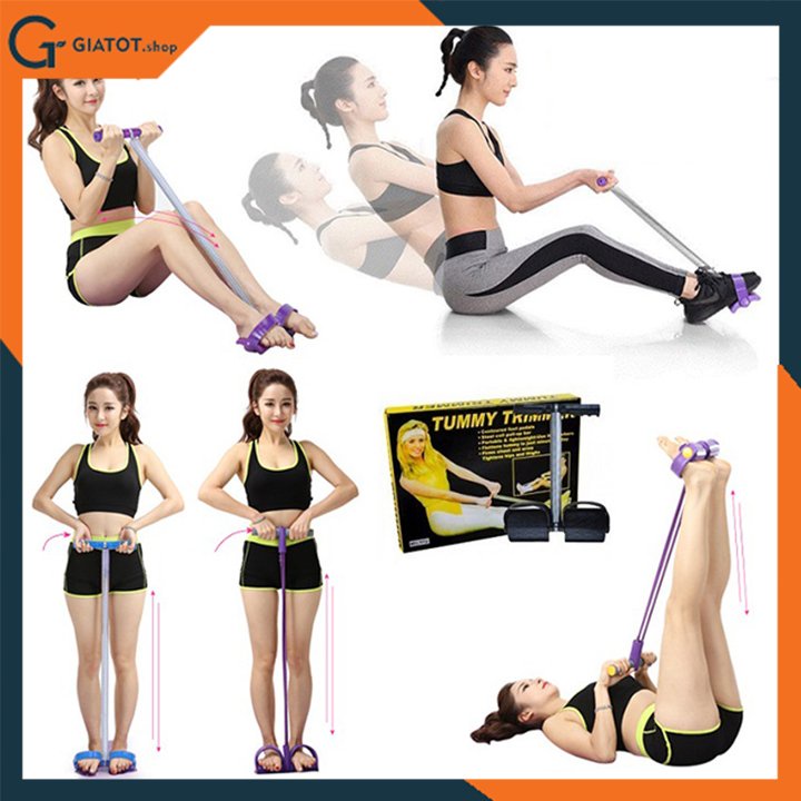 Con lăn tập bụng 3 bánh đa năng, Dụng cụ tập thể dục Tummy Trimmer giảm mỡ